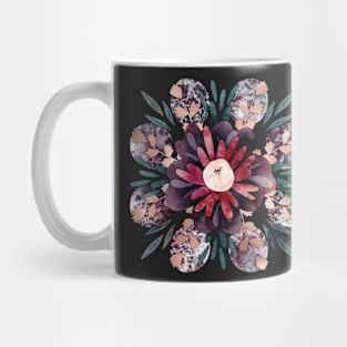 Magnolia Moons Mandala Negative Painting Mug